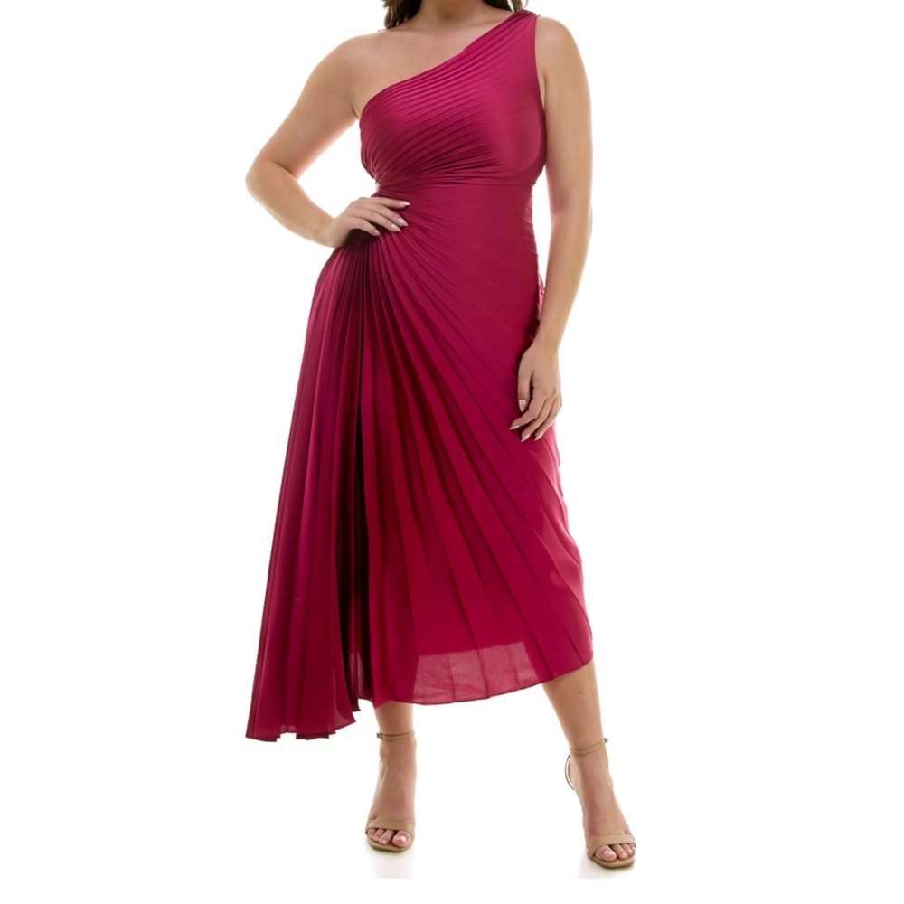 Pink dress for wedding guest